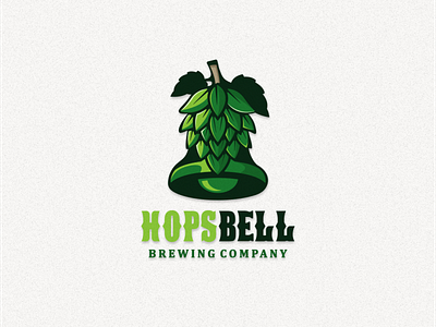 Bell and hops fruits logo combination