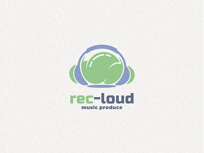 Headphone and cloud logo combination Rec-loud animation branding cloud design flat illustration logo music typography ui ux vector