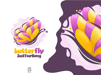 Butterfly animation branding butterfly colorful design flat illustration logo typography ui ux vector