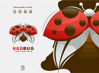 Redbug animation branding bug cartoon design flat illustration logo typography ui ux vector