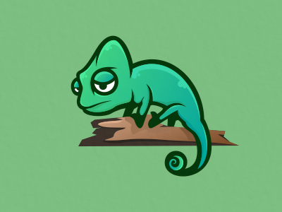 Chameleon animal chameleon logo