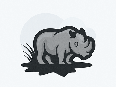 Rhino animal animation branding clean design flat football icon identity illustration illustrator lineart logo pirates type typography ui ux vector web