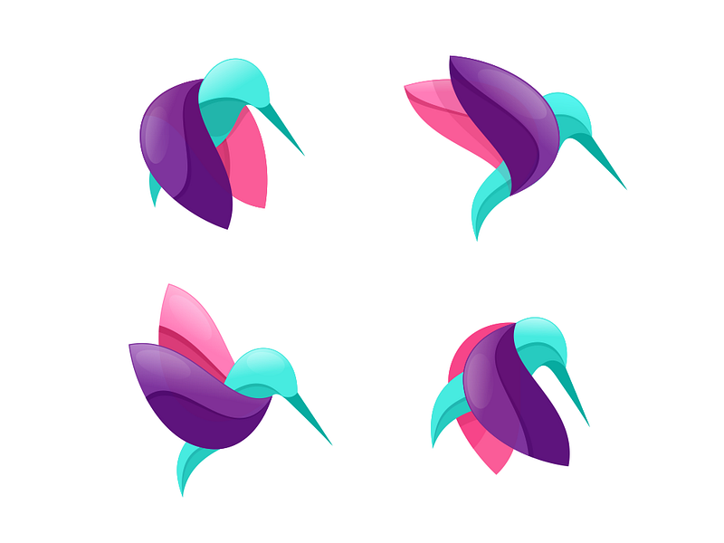 Colibri logo style by artbernadif on Dribbble