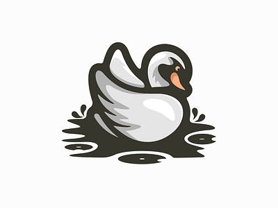 Swan animal animation app art brand branding character clean design flat icon identity illustration illustrator lineart logo minimal ui ux vector