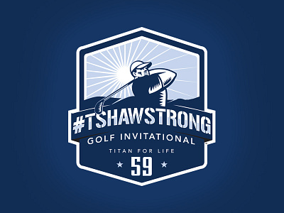 #TShawStrong Charity Golf Tourney Logo logo design