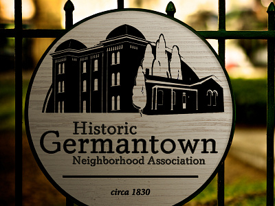 Historic Germantown Nashville Neighborhood Logo Design branding community logo neighborhood