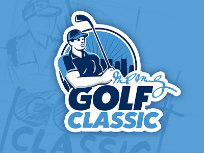 Golf Classic Logo design golf logo nashville sketches