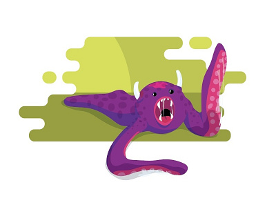 Aaaargh, Feed me. cintiq pro illustration monster slug wacom