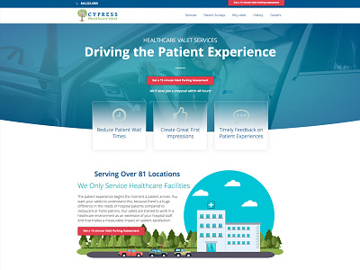 HealthcareValet.com design ui web design website wordpress