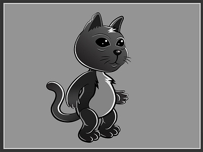 Cat 04 01 game character illustration vector