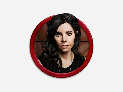 pj Harvey digital painting illustration portrait