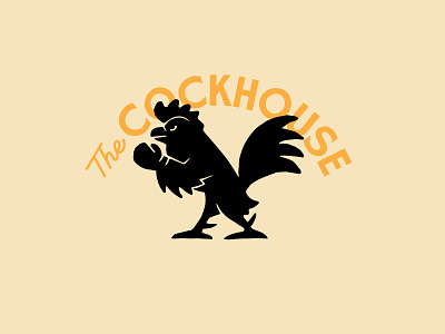Cockhouse 03 branding chicken identity illustration logo logos resturant rooster typography