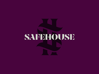 Safehouse Stencil branding identity logo logos logotype safe wordmark