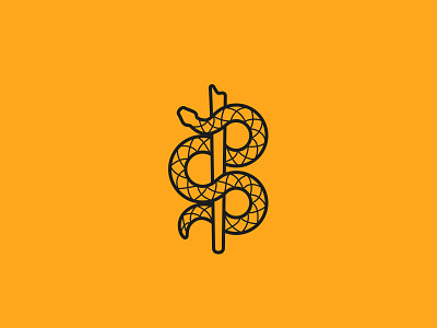 Snake & Staff brand brand and identity branding logo logomark simple snake staff