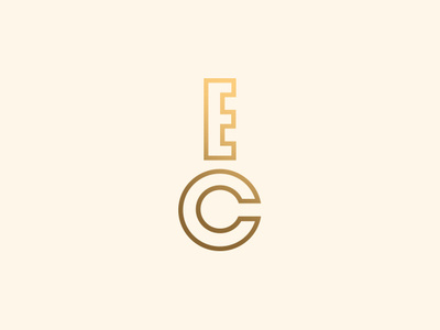 EC Key branding ec key letters monogram