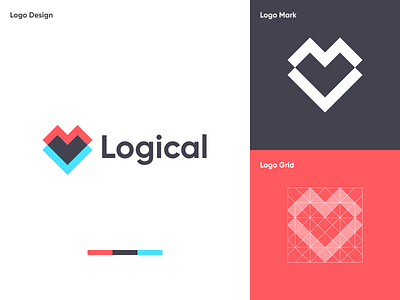 Logical - Logo Design brand design brand identity branding calculator concept concept design dribbble flat icon logic logo math mathermatics minimal modern online solve vector visual identity website