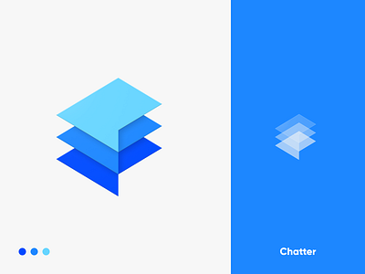 Chatter - Logo app brand design brand identity branding concept concept design dribbble flat flatdesign icon logo material messaging vector