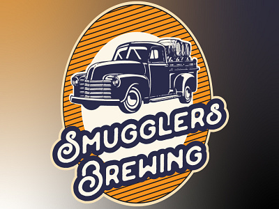 Smugglers Brewing beer beer branding beer can beer label branding dribbble logo logo design smuggler vintage