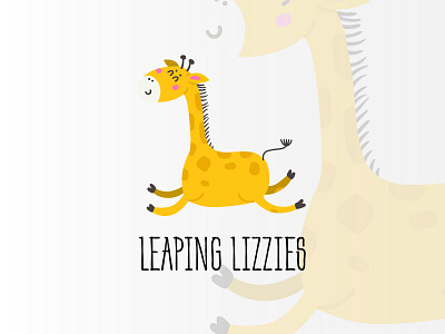 Leaping Lizzies branding bubbly cartoon clothing brand dribbble fashion illustration kids logo sweet vector