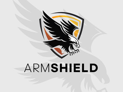 Arm Shield arms branding logo modern security shield