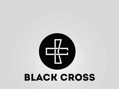 Black Cross 2 black cross dribbble graphic design graphic art logo logodesign monogram