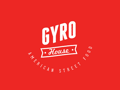 Gyro House american branding cafe dribbble food gyro logo logo design monogram street food vintage