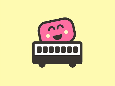 Marshmallow icon bus branding design icon identity illustration logo print typography