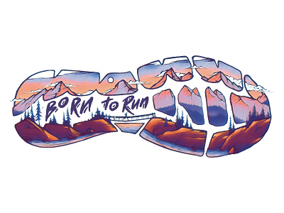 Born To Run Illustration