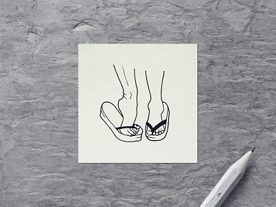 Female feet beauty clipart cute design fashion female feminine hand drawn handdrawn illustration minimalism minimalistic