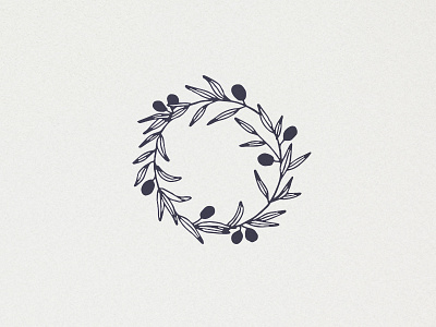 Hand Drawn Wreath botanical clipart feminine floral hand drawn illustration leaf leaves lineart minimalistic wreath