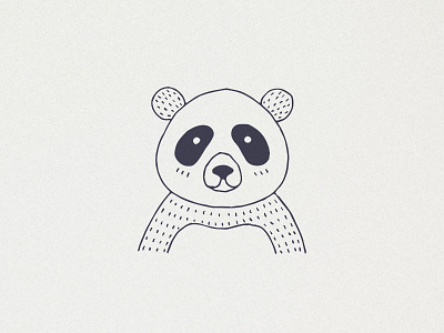 Panda Panda animal bear clipart drawing feminine hand drawn illustration line art logo panda tattoo