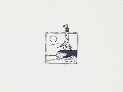 Lighthouse adventure clipart hand drawn illustration lighthouse logo minimalism minimalistic nature ocean sea tattoo wave