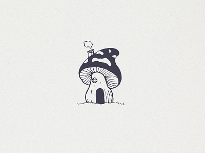 Mushroom house adventure clipart fairytale fantasy hand drawn handdrawn house icon illustration logo magic minimalism minimalistic mushroom nature tattoo