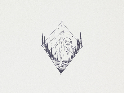 Natural magic adventure clipart design forest hand drawn handdrawn icon identity illustration logo magic minimalism minimalistic mountain nature tattoo