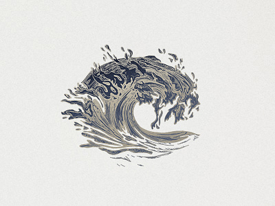 Hand Drawn Wave adventure art clipart design hand drawn handdrawn illustration logo minimalistic nature ocean sea tattoo water wave