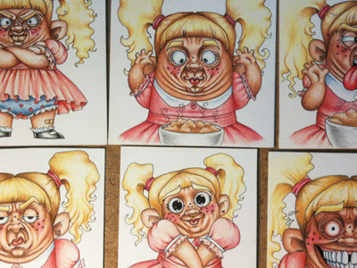 Goldielocks cartoon character colored drawing goldielocks and the three bears illustration ink pen pencil