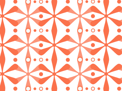 Orange Asterisks Pattern