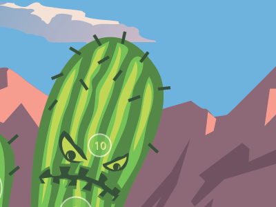 Angry Cactus games illustration newsletter