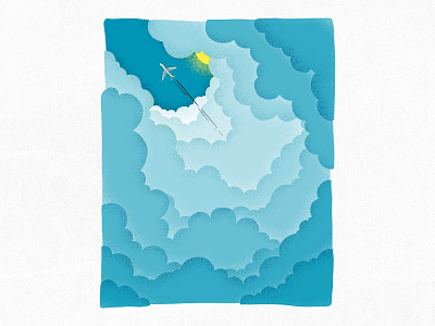 Soar clouds flight graphicart illustration planes sky