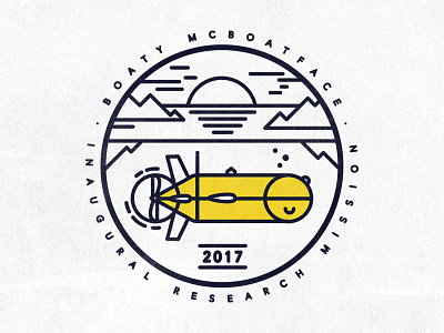 Boaty McBoatface Dribble 2017 arctic boaty boaty mcboatface minimalism mission science sub