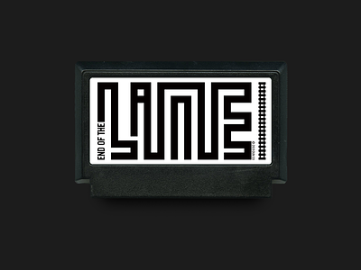 End Of The Line cartridge famicase game gaming label logo sns video game art video games