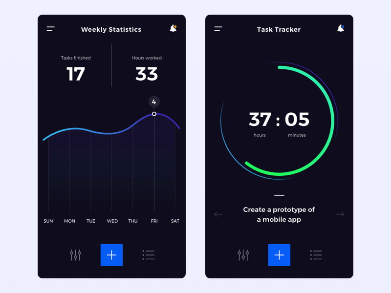 Task Tracker App by Pixel Striker on Dribbble