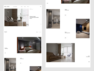 Naoma - Interior Design Studio Concept architechture clean concept design design studio exterior flat homepage homepage design interior studio ui ux website