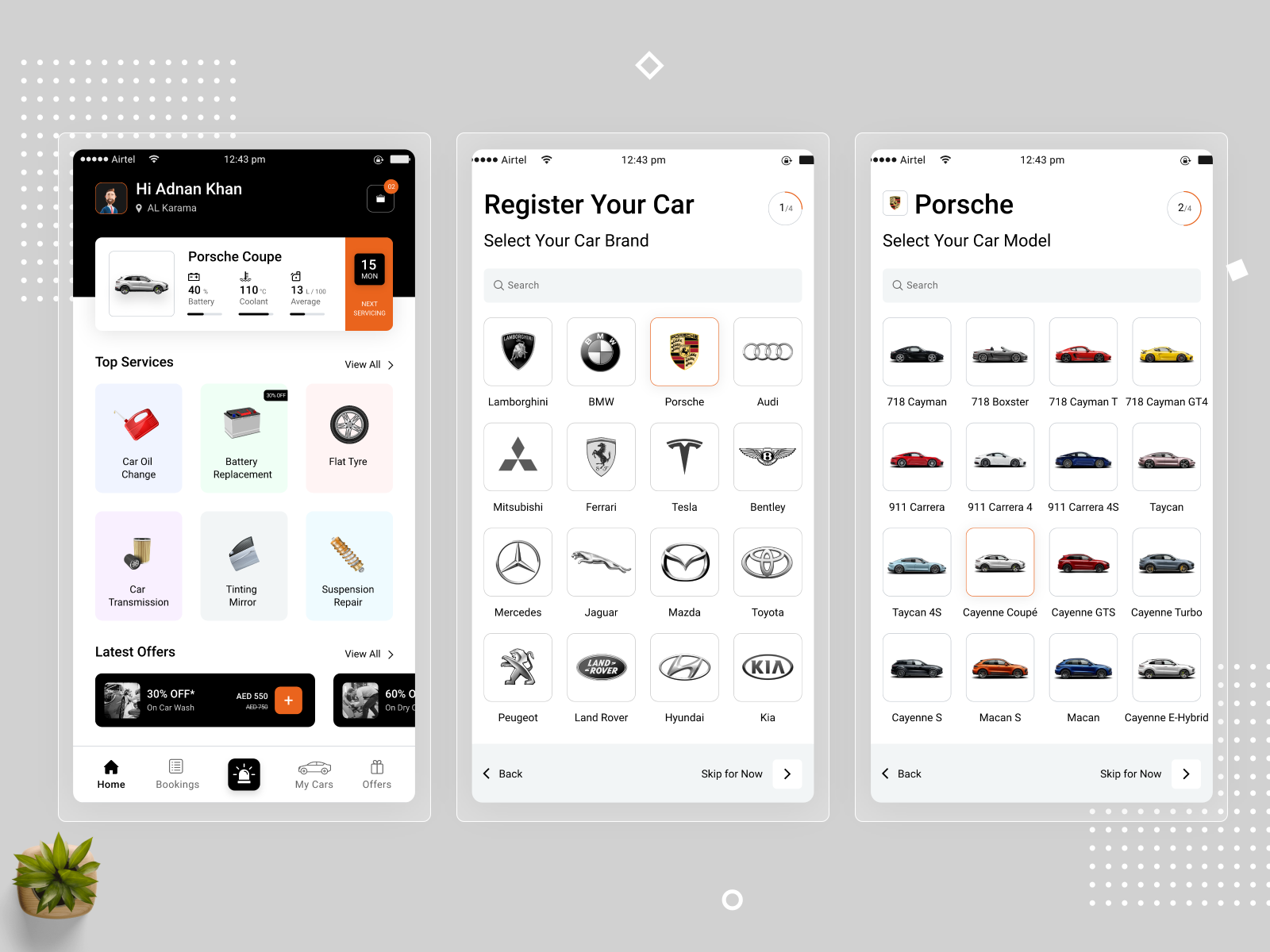 Vehicle Maintenance App by Arvind Patel on Dribbble
