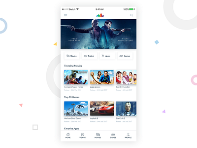 Chillx Redesign Concept app arvind dailyui design entertainment ios media movie redesign simple clean design ui ux