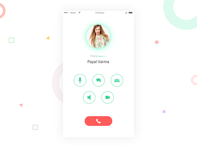 Calling Screen calling app calling screen dailyui social app whatsapp design whatsapp redesigned