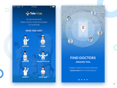 Medical Onboarding Screens daily ui find doctors health medical app onboarding screen splash screen