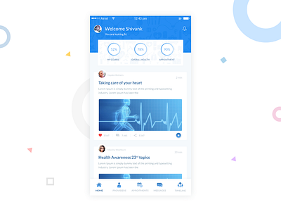 Health & medical timeline clean design daily ui health health design profile timeline timeline health ui design