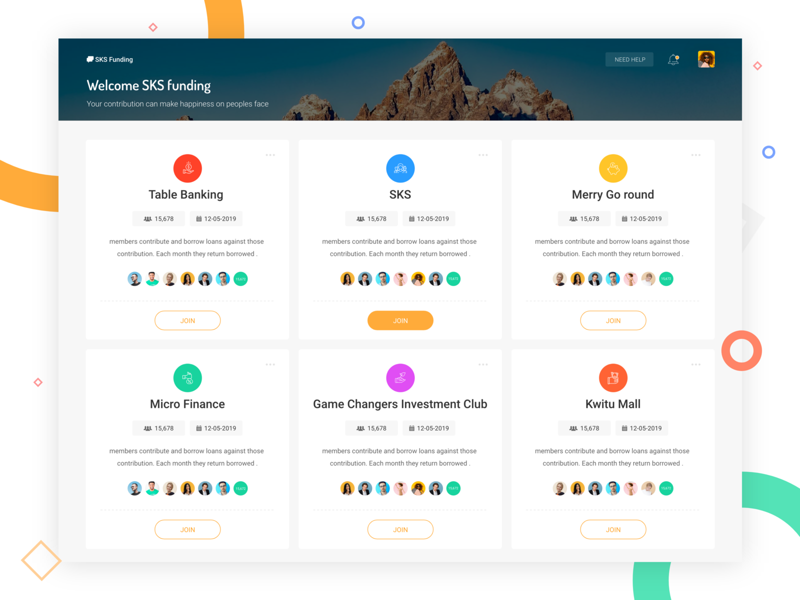 Dashboard Landing Page Examples
