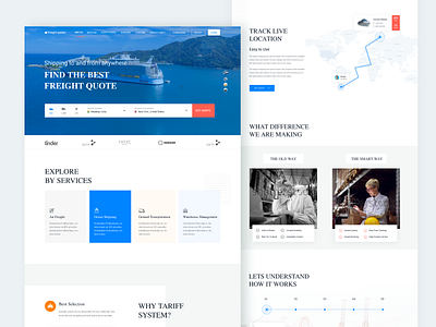 Freight Website Landing Page